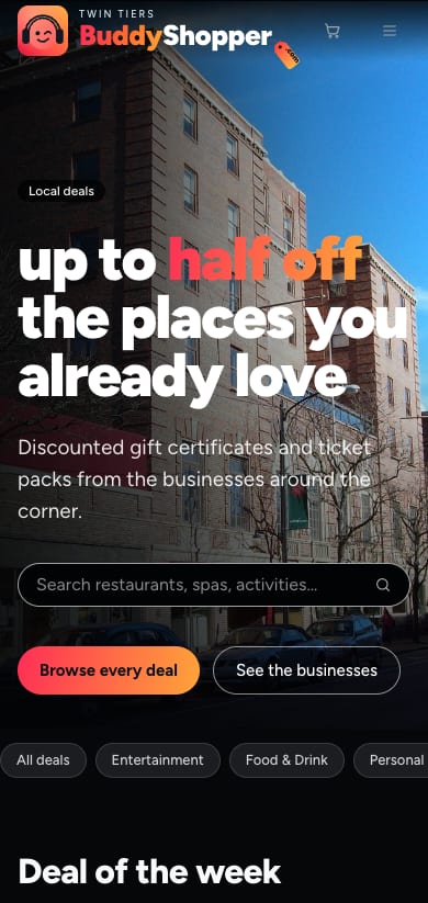 The same store on a phone